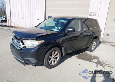 2012 Toyota Highlander Base V6 z USA, uszkodzony, nr VIN 5TDBK3EH9CS165033